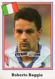 Sticker Roberto Baggio - Mundial De Futbol USA 94 - Navarrete