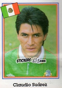 Sticker Claudio Suárez - Mundial De Futbol USA 94 n. 343 - Navarrete