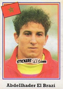 Sticker Abdellhader El Brazi - Mundial De Futbol USA 94 n. 377 - Navarrete