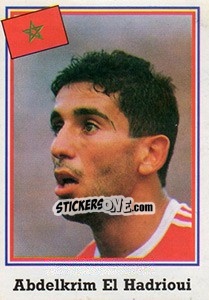 Sticker Abdelkrim El Hadrioui - Mundial De Futbol USA 94 n. 378 - Navarrete