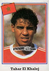 Sticker Tahar El Khalej - Mundial De Futbol USA 94 n. 379 - Navarrete