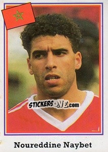 Sticker Noureddine Naybet - Mundial De Futbol USA 94 - Navarrete