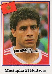 Sticker Mustapha El Hddaoui - Mundial De Futbol USA 94 - Navarrete