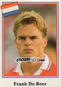 Cromo Frank De Boer - Mundial De Futbol USA 94 - Navarrete