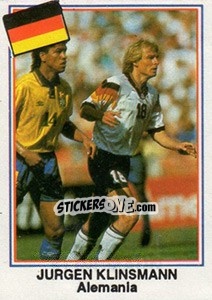Sticker Jurgen Klinsmann (Alemania) - Mundial De Futbol USA 94 n. A1 - Navarrete