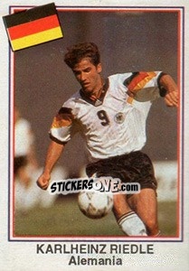 Cromo Karl-Heinz Riedle (Alemania) - Mundial De Futbol USA 94 - Navarrete