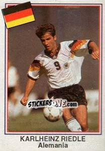 Sticker Karl-Heinz Riedle (Alemania) - Mundial De Futbol USA 94 n. A4 - Navarrete