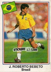 Sticker J. Roberto Bebeto (Brasil) - Mundial De Futbol USA 94 n. B8 - Navarrete