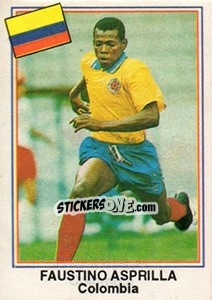 Sticker Faustino Asprilla (Colombia) - Mundial De Futbol USA 94 n. C1 - Navarrete