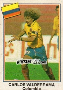 Sticker Carlos Valderrama (Colombia) - Mundial De Futbol USA 94 n. C3 - Navarrete