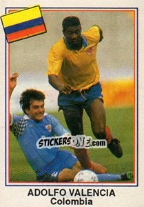 Sticker Adolfo Valencia (Colombia) - Mundial De Futbol USA 94 - Navarrete