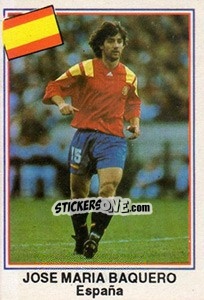 Sticker Jose Maria Baquero (España) - Mundial De Futbol USA 94 - Navarrete