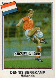 Sticker Dennis Bergkamp (Holanda) - Mundial De Futbol USA 94 - Navarrete