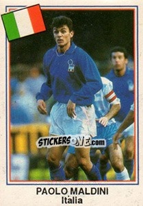 Sticker Paolo Maldini (Italia) - Mundial De Futbol USA 94 n. D2 - Navarrete