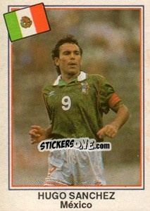 Cromo Hugo Sánchez (Mexico) - Mundial De Futbol USA 94 - Navarrete