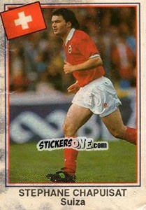 Sticker Stephane Chapuisat (Suiza) - Mundial De Futbol USA 94 n. D10 - Navarrete