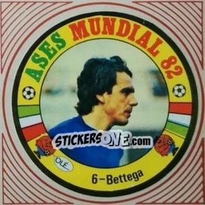 Cromo Bettega - Ases Mundiales. España 82 - Reyauca