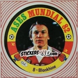 Cromo Blonkhine - Ases Mundiales. España 82 - Reyauca