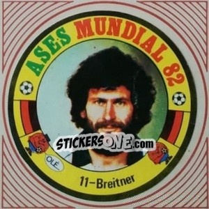 Sticker Breitner - Ases Mundiales. España 82 - Reyauca
