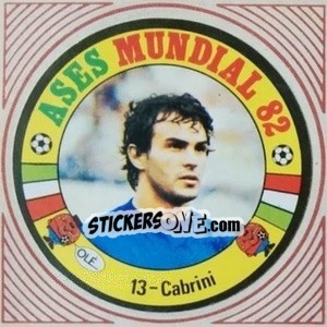 Sticker Cabrini - Ases Mundiales. España 82 - Reyauca