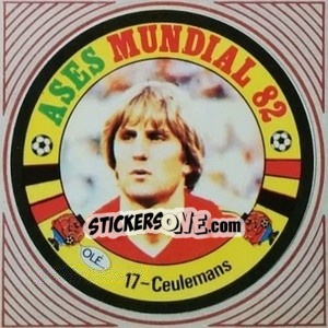 Sticker Ceulemans - Ases Mundiales. España 82 - Reyauca