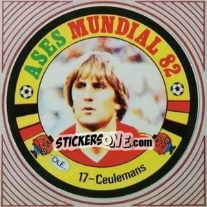 Sticker Ceulemans - Ases Mundiales. España 82 n. 17 - Reyauca