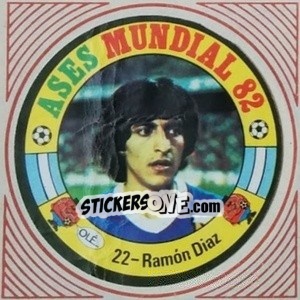 Sticker Ramón Diaz - Ases Mundiales. España 82 - Reyauca