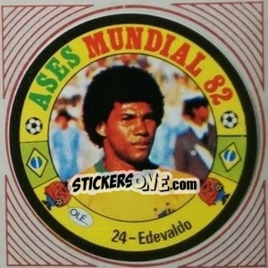 Sticker Edevaldo - Ases Mundiales. España 82 - Reyauca
