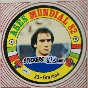 Sticker Graziani - Ases Mundiales. España 82 n. 33 - Reyauca