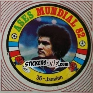Sticker Janvion - Ases Mundiales. España 82 - Reyauca