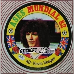 Sticker Kevin Keegan - Ases Mundiales. España 82 - Reyauca