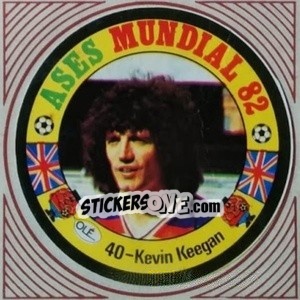 Figurina Kevin Keegan - Ases Mundiales. España 82 - Reyauca