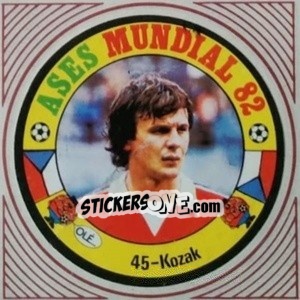Sticker Kozak - Ases Mundiales. España 82 n. 45 - Reyauca