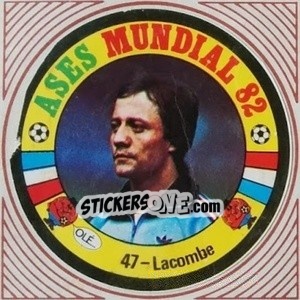Sticker Lakombe - Ases Mundiales. España 82 - Reyauca