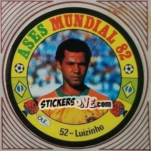 Cromo Luizinho - Ases Mundiales. España 82 - Reyauca