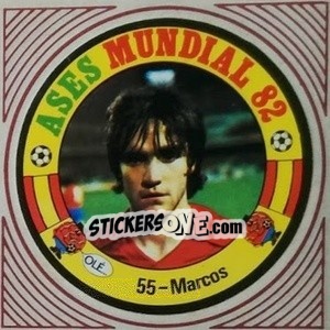Sticker Marcos - Ases Mundiales. España 82 - Reyauca