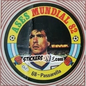 Sticker Passarella - Ases Mundiales. España 82 - Reyauca
