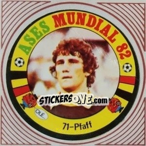 Sticker Pfaff - Ases Mundiales. España 82 n. 71 - Reyauca