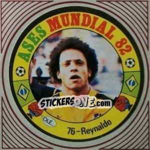Sticker Reynaldo - Ases Mundiales. España 82 n. 76 - Reyauca
