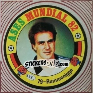 Sticker Rummenigge - Ases Mundiales. España 82 n. 79 - Reyauca