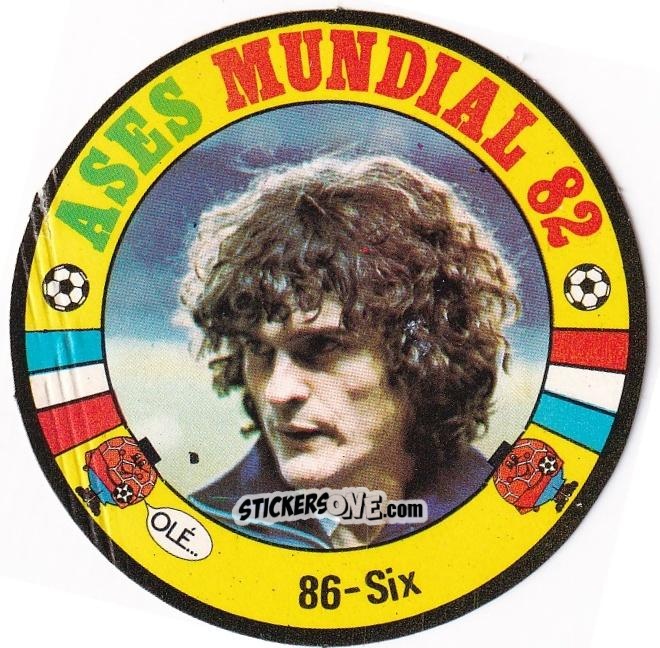 Sticker Didier Six - Ases Mundiales. España 82 n. 86 - Reyauca