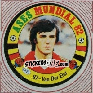 Sticker Van Der Elst - Ases Mundiales. España 82 - Reyauca