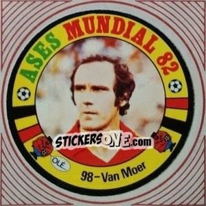 Cromo Van Moer - Ases Mundiales. España 82 - Reyauca