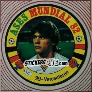 Sticker Vercauteren - Ases Mundiales. España 82 - Reyauca