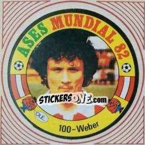 Sticker Weber - Ases Mundiales. España 82 n. 100 - Reyauca