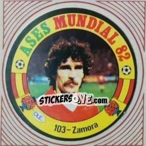 Sticker Zamora - Ases Mundiales. España 82 - Reyauca