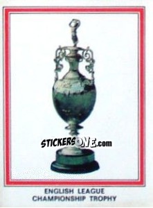 Figurina Football League Trophy - UK Football 1977-1978 - Panini