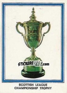 Sticker Scottish League Trophy - UK Football 1977-1978 - Panini