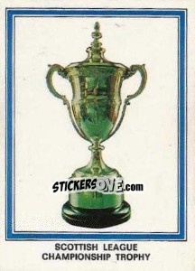 Sticker Scottish League Trophy - UK Football 1977-1978 n. 4 - Panini