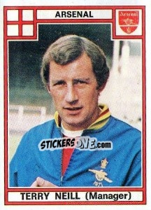 Cromo Terry Neill - UK Football 1977-1978 - Panini